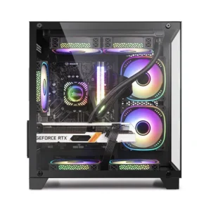 Game Desktop Amd 5600x Cpu RTX 4060 6g 500gb M2 8g Ram Pc Gaming Desktop Computer