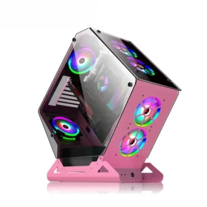'Irregular Design Gaming PC Case Custom Desktop Computer Gaming for Atx Case Wide Cube Computer Case Towers Chamber PC Cabinet